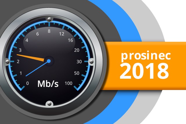 Naměřené rychlosti internetu na DSL.cz v prosinci 2018