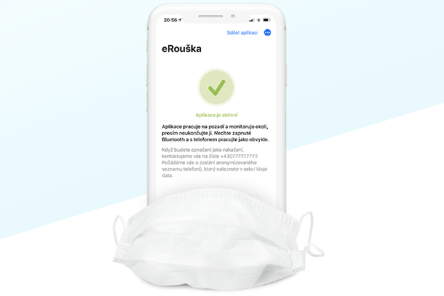eRouška už je dostupná i pro iOS, na Androidu má přes 160 tisíc stažení