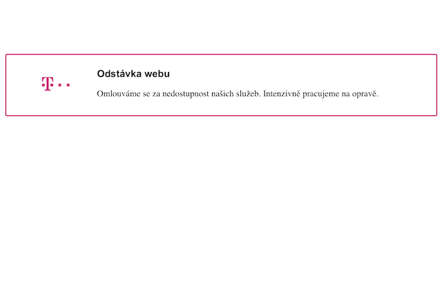 T-Mobile zasáhl dvoudenní výpadek interních systémů