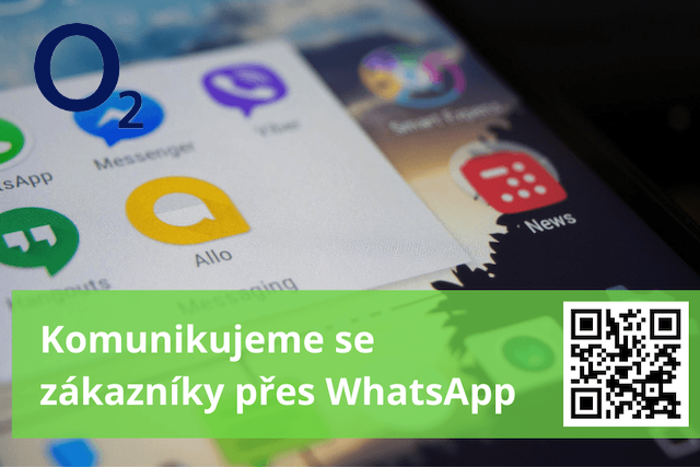 Zákazníci O2 nyní mohou se svým operátorem komunikovat přes WhatsApp