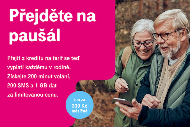 Tarif za 330 Kč: T-Mobile láká zákazníky k přechodu z kreditu na paušál