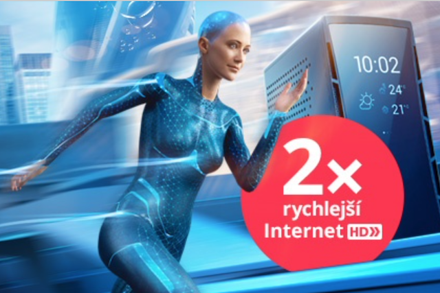 O2 zdvojnásobilo rychlost internetu pro více než milion domácností