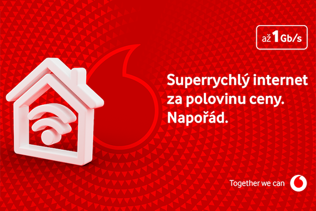 Vodafone Internet s 50% slevou napořád si objednaly desetitisíce lidí