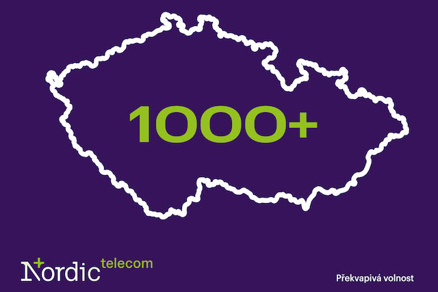 Nordic Telecom má už 1000 vysílačů a pokrývá 1,6 milionu domácností