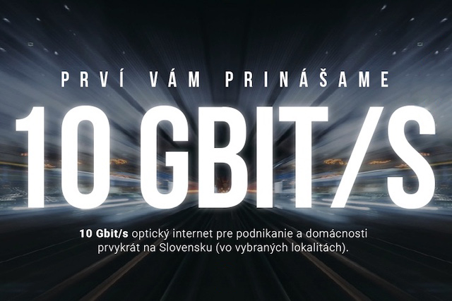 Slovenský Antik Telecom začal nabízet internet s rychlostí 10 Gb/s