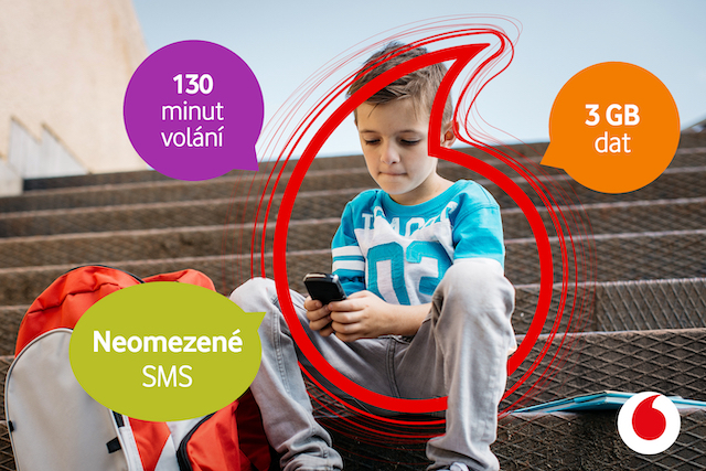 Vodafone představil nový dětský tarif, za vysvědčení k němu přidá neomezená data zdarma