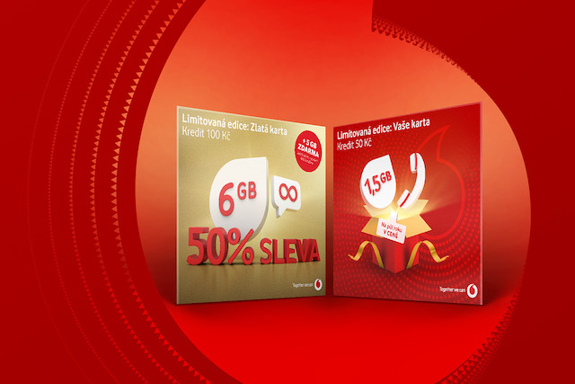 Vodafone odhalil druhý dárek pro majitele předplacených karet
