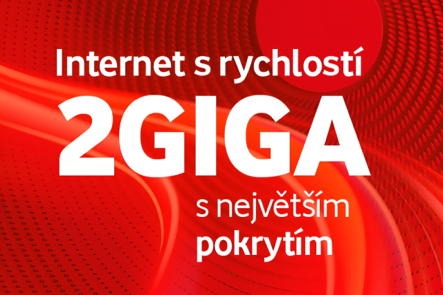 Vodafone rozšiřuje 2Gb/s internet na 1,3 milionu domácností