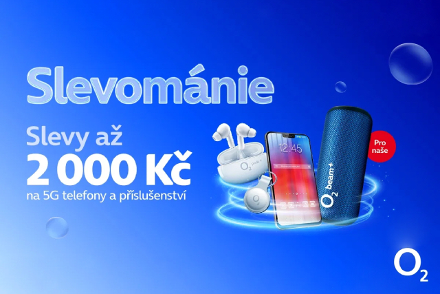 Lednová Slevománie od O2 přináší slevy na 5G telefony i příslušenství