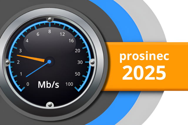 Naměřené rychlosti internetu na DSL.cz v prosinci 2025
