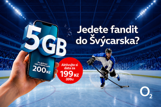 Do Švýcarska na hokej levněji, O2 nabídne 5 GB dat za 199 korun