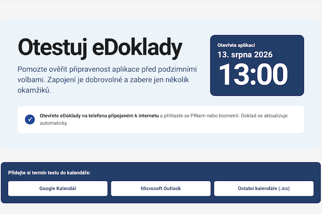 eDoklady projdou veřejným zátěžovým testem, zapojit se může každý