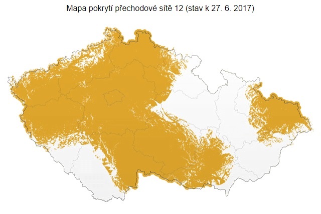 mapa pokrytí