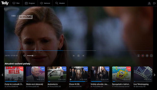 Telly televize - nový vzhled - DSL.cz