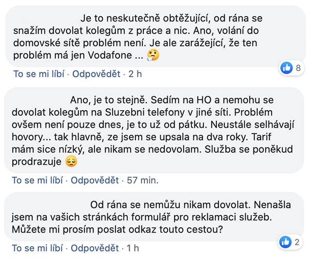 výpadek komentáře